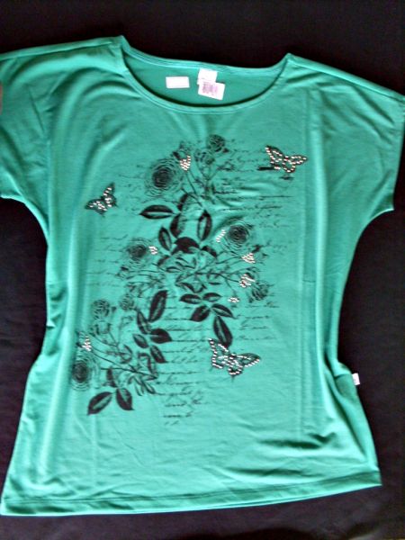 Blusa morcego estampada